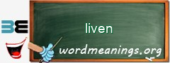 WordMeaning blackboard for liven